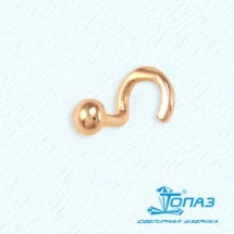 Серьга д/пирсинга из золота 
